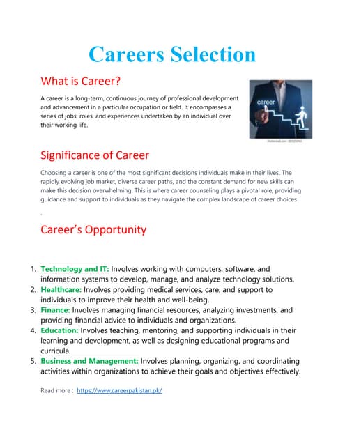 "Exploring Career Paths: Finding Your Passion"