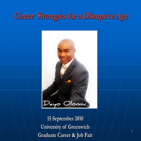 Careers strategies for distruptive age