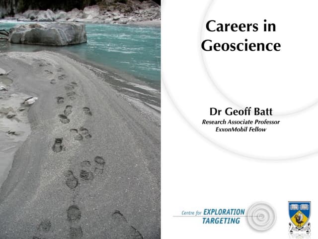 Careers in Geoscience
