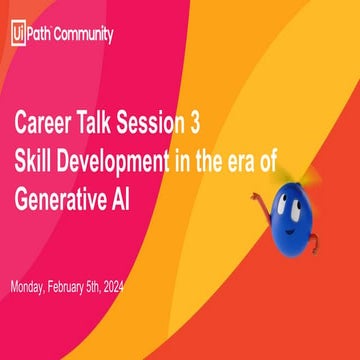 Career Talk Series: Session 3- Skill Development and Continuous learning in t...