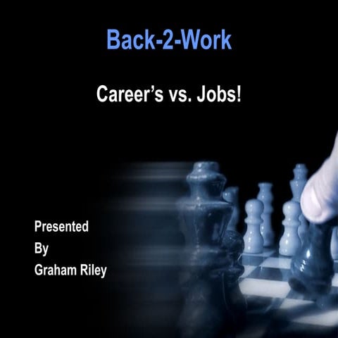Difference between a Career Vs Job