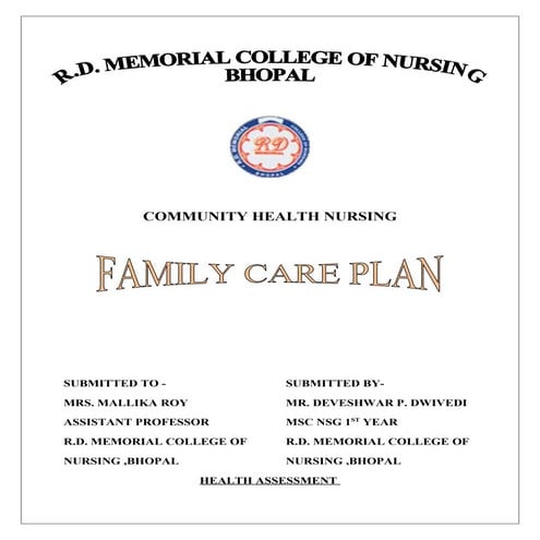 Care family plan Special Group | DOC