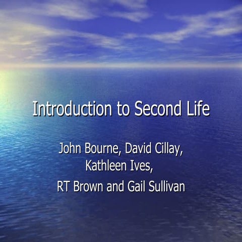 Carefree   Introduction To Second Life