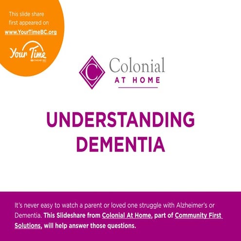 Understanding Dementia