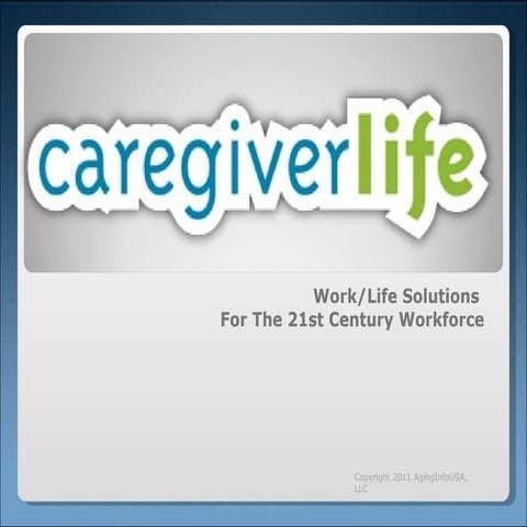 Caregiver Life Website 2011