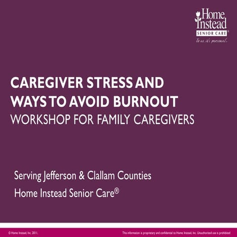 Caregiver Stress Avoiding Burnout Pdf