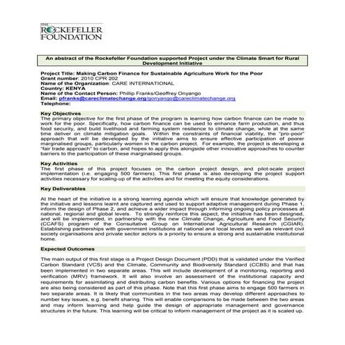 Care international | PDF