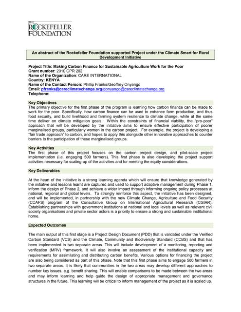 Care international | PDF