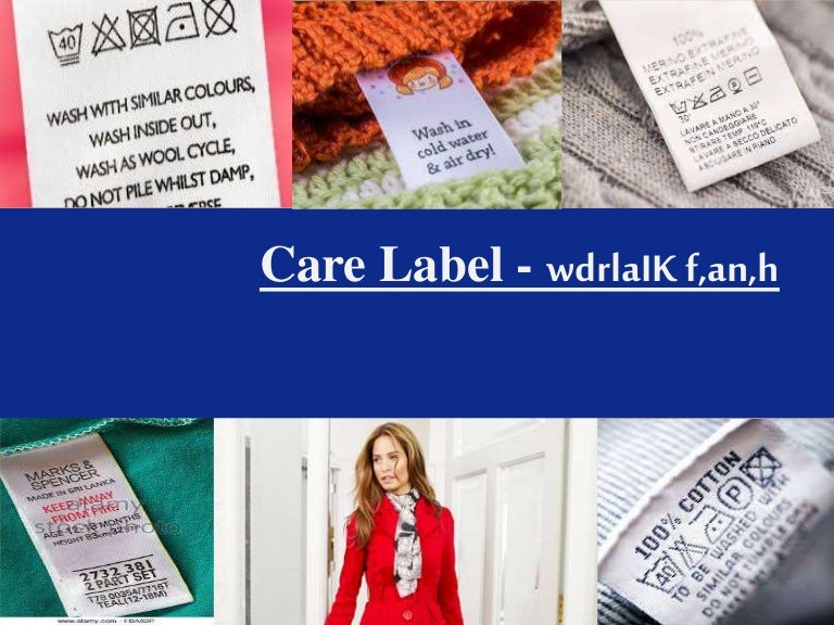 Importance of care labels