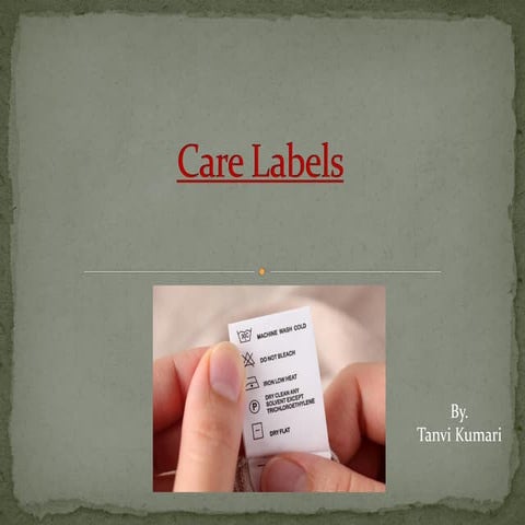 Care labels converted