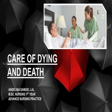 Care of dying and death