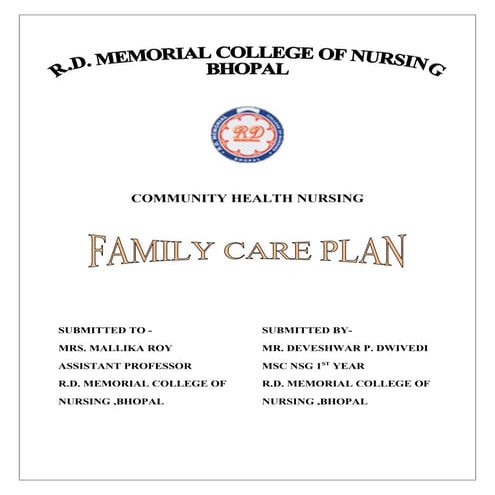 Care plan family 2 --deveshwar