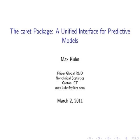 Caret Package for R