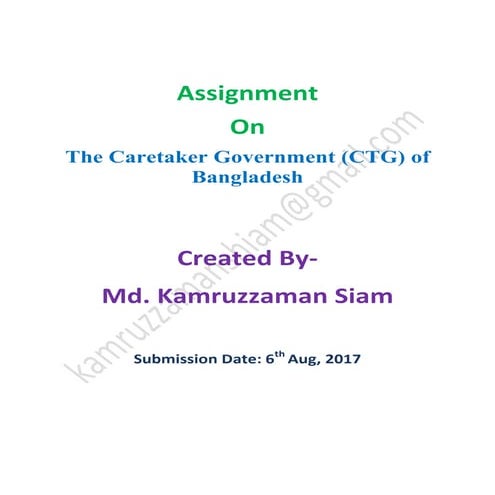 Caretaker government .siam