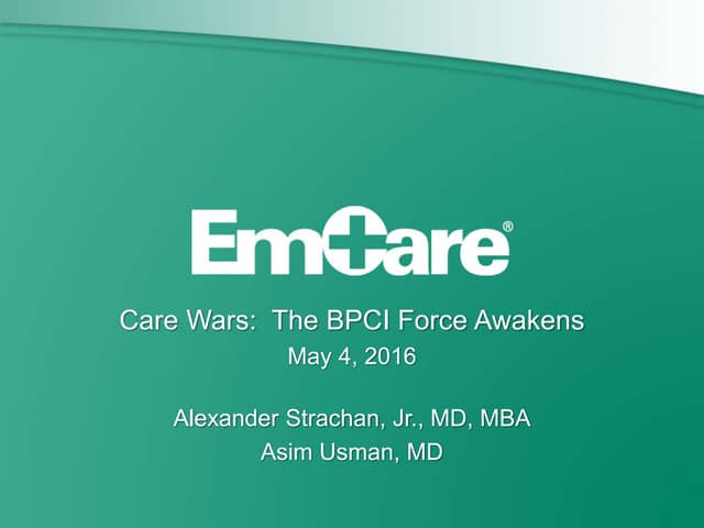 Care Wars: The BPCI Force Awakens