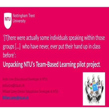 ‘[T]here were actually some individuals speaking within those groups […] who ...