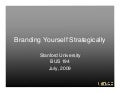 Branding Yourself Strategically