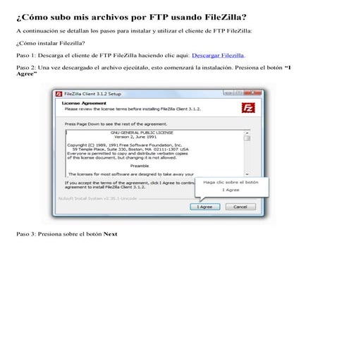 Manual de cofiguracion cliente ftp filezilla | PDF