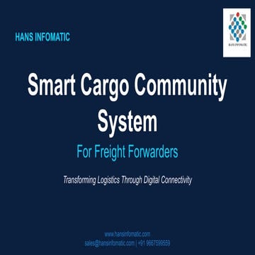 One Digital Platform to Simplify Cargo Operations for Freight ...