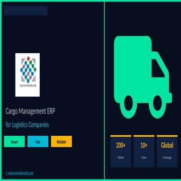 WiseCargo: Advanced Cargo Management ERP for Logistics Excellence | PPTX