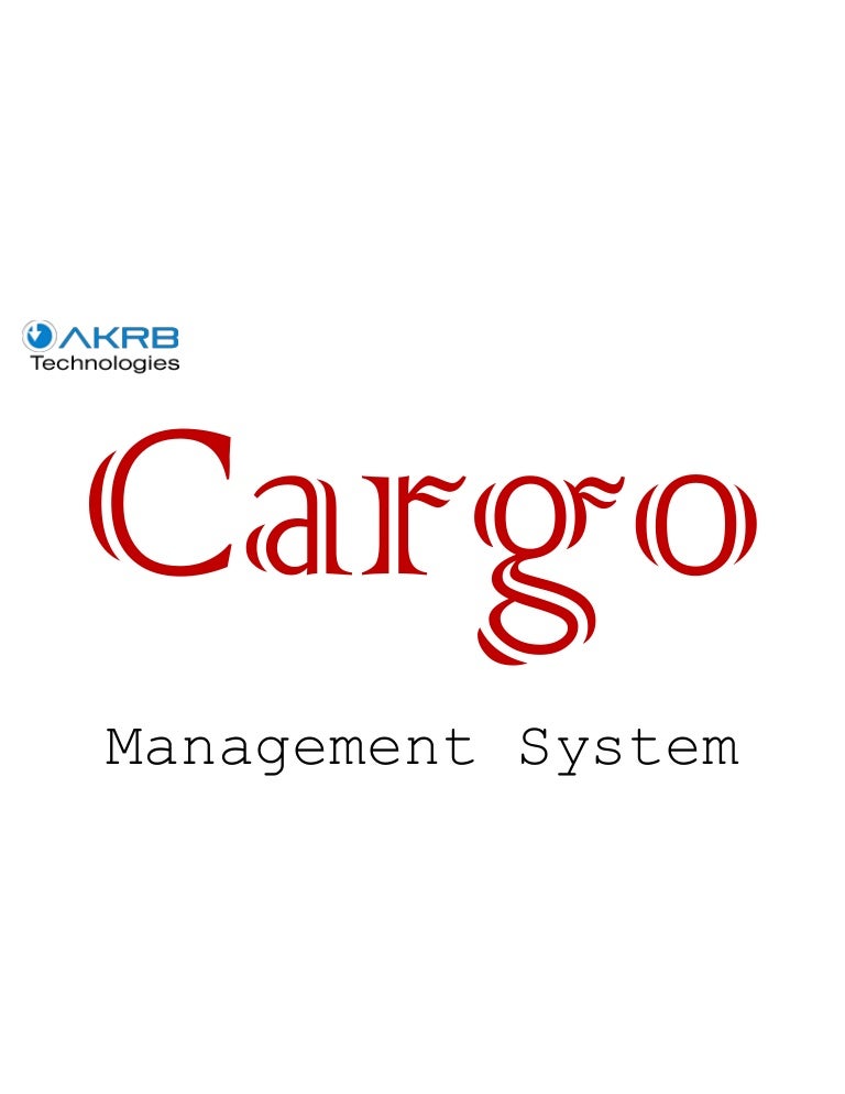 Cargo Management System