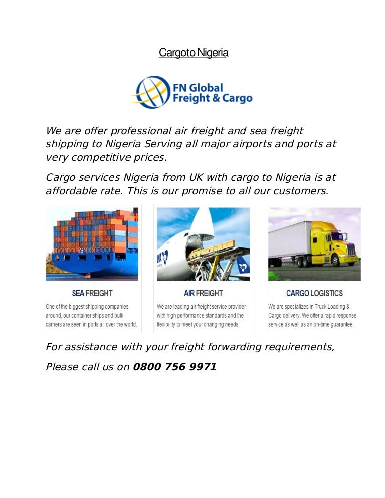 Cargo Shipping to Africa