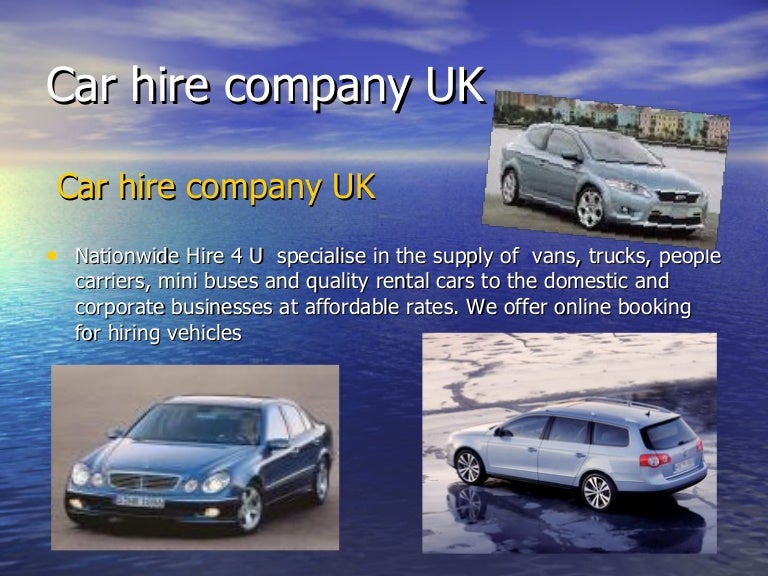 Car hire and rental company UK
