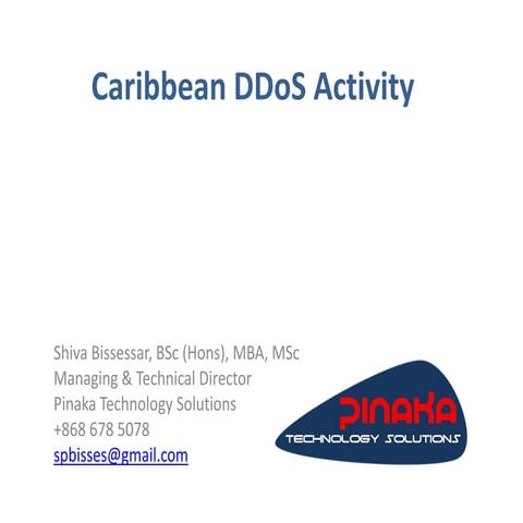 Caribbean DDoS activity