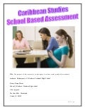 CAPE Caribbean Studies Unit 2 - Sample SBA