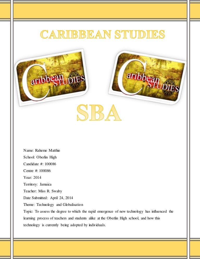 Caribbean studies ia