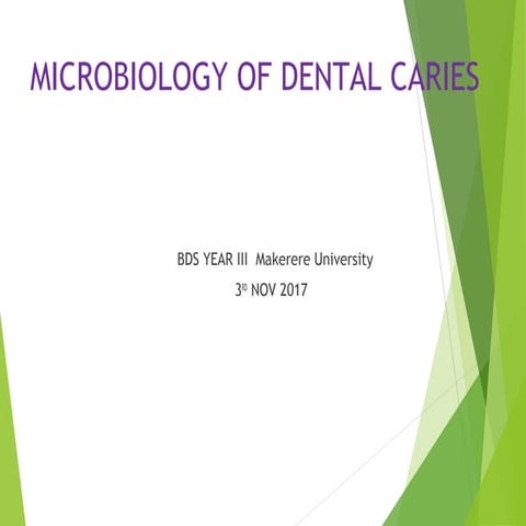 Caries microbiology