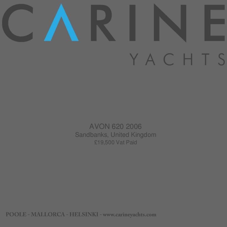 Avon 6 06 19 500 For Sale Brochure Presented By Carineyachts
