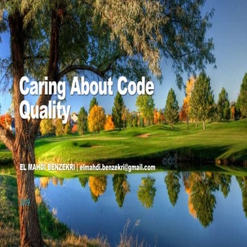 Caring About Code Quality (Clean Code, GRASP, Effective Java, Design Pattern)