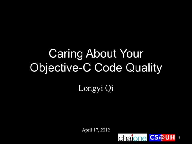 Slides for Houston iPhone Developers' Meetup (April 2012)