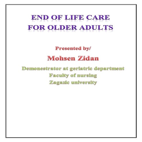 end of life care for elders