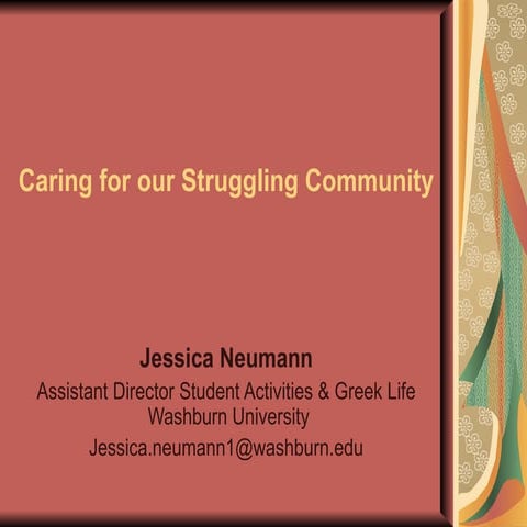 Caring for Our Struggling Community