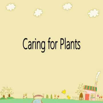 Caring for Plants