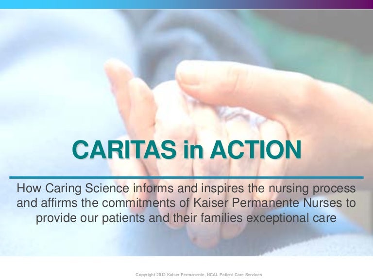 Caritas in Action (launch) How Caring Science Informs and Inspires t…