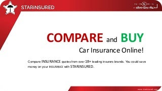 STARiNSURED- Compare Car Insurance Quotes Online