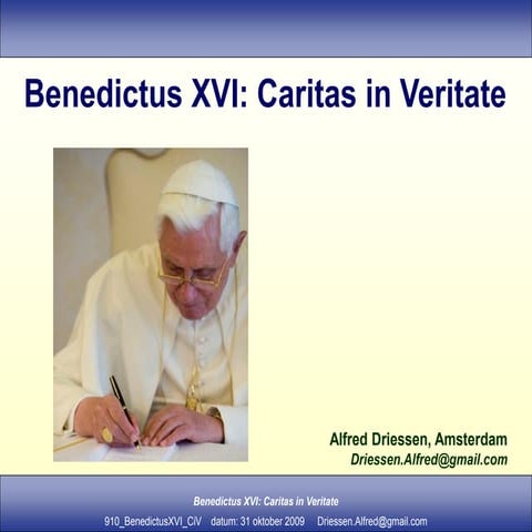 Caritas In Veritate Benedictus XVI | PDF