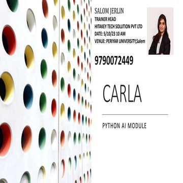 carla advanced Artificial Intelligence module