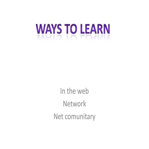 Carles bertran power point ways to learn