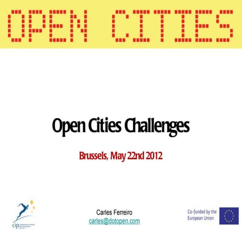 Apollon - 22/5/12 - 16:00 - Smart Open Cities and the Future Internet