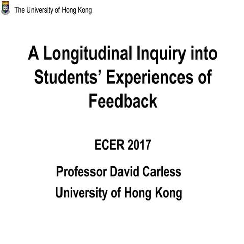 Students’ experiences of feedback