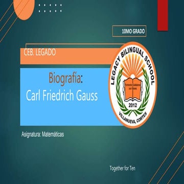 Carl Friedrich Gauss-Biografia