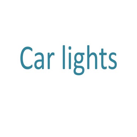 Car lights