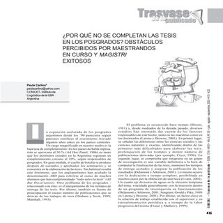 Carlino, por que no se completan, e...