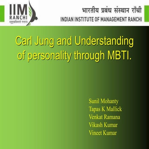 Understanding of personality through MBTI