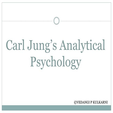 Carl jung’s analytical psychology