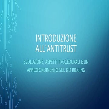 Carlo Malinconico: Introduzione all’Antitrust